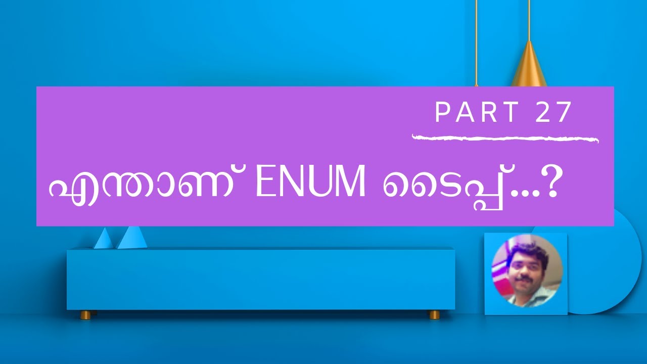 enum data type in c malayalam tutorial - part 27