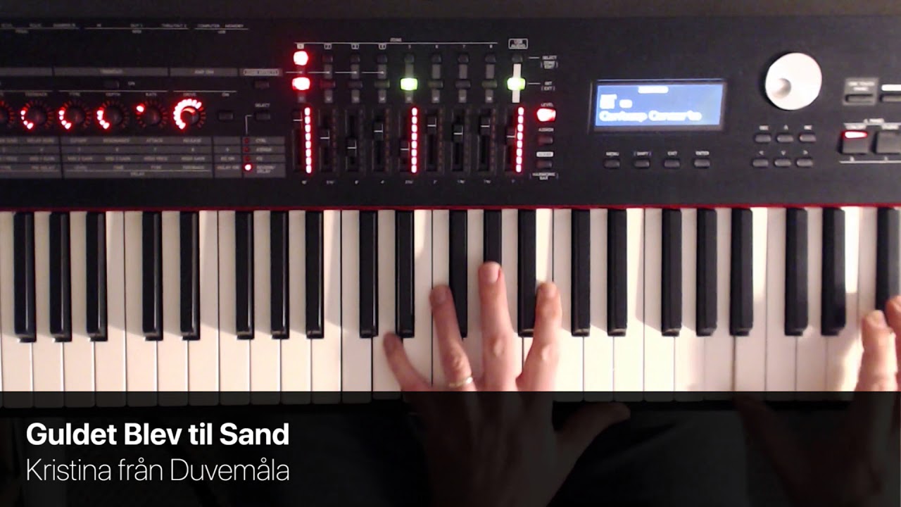 Guldet Blev til Sand - Kristina från Duvemåla - Piano Covers