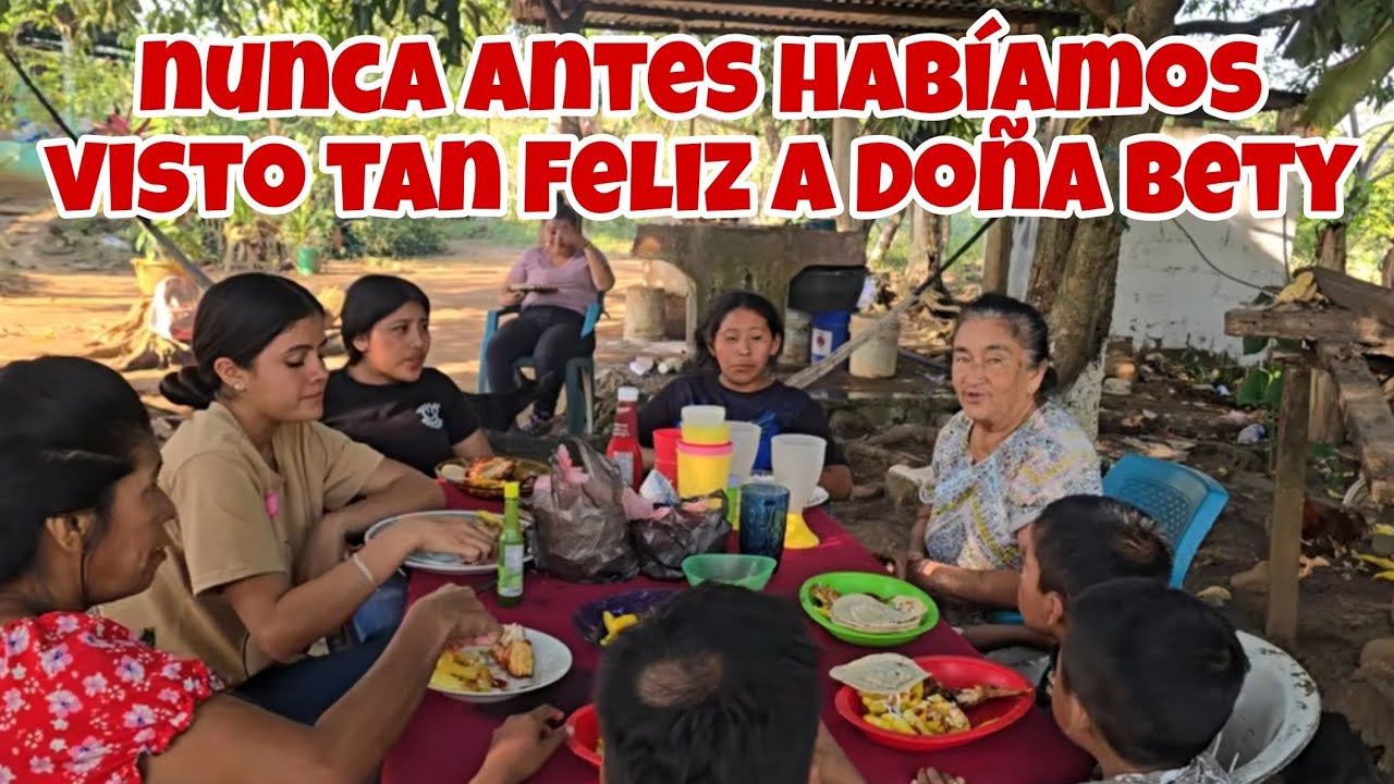 Nunca antes Habíamos Visto tan Feliz a Doña Bety y Sus Hijos🥹Se Llego la Hora de Disfrutar la Comida