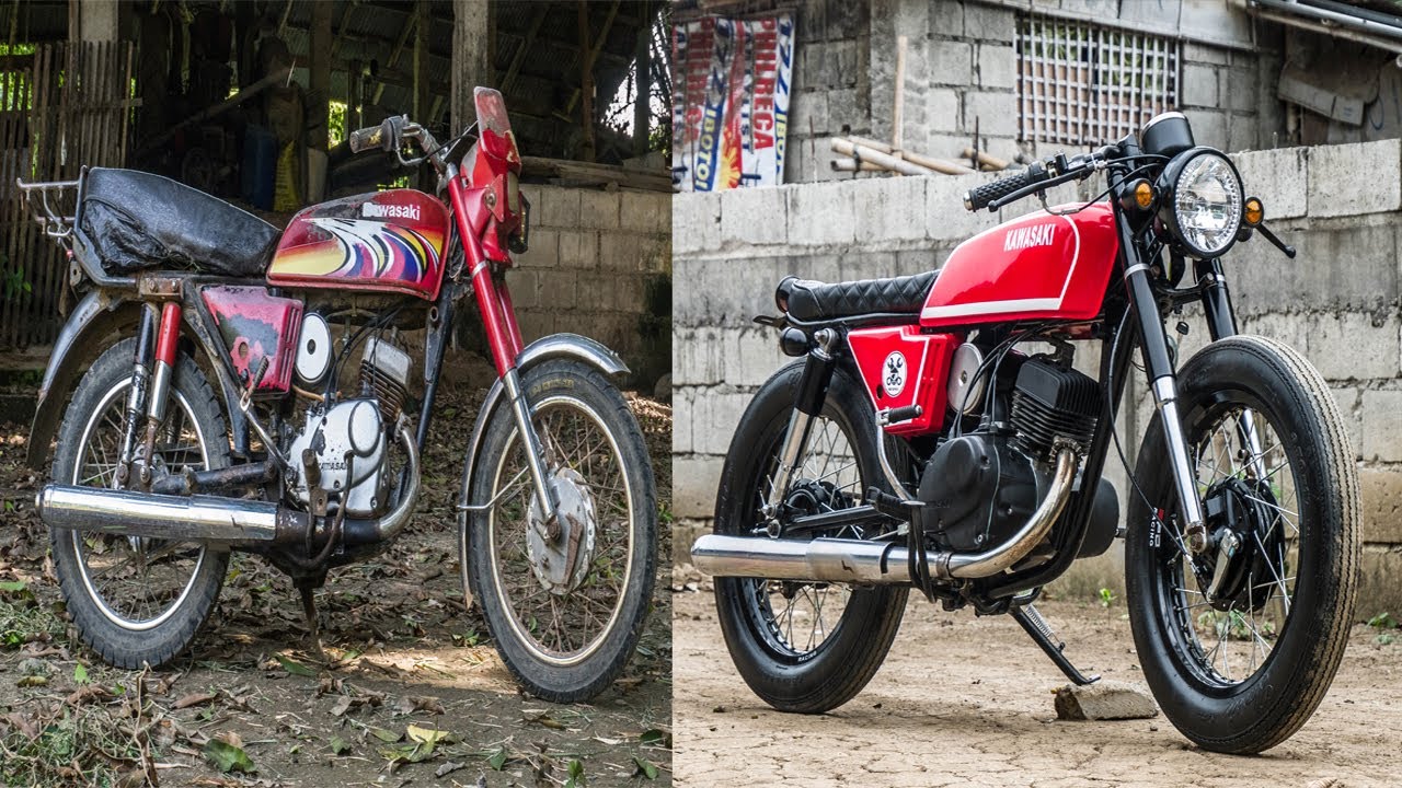 1996 Kawasaki HD3 Cafe Racer Full Build Timelpse
