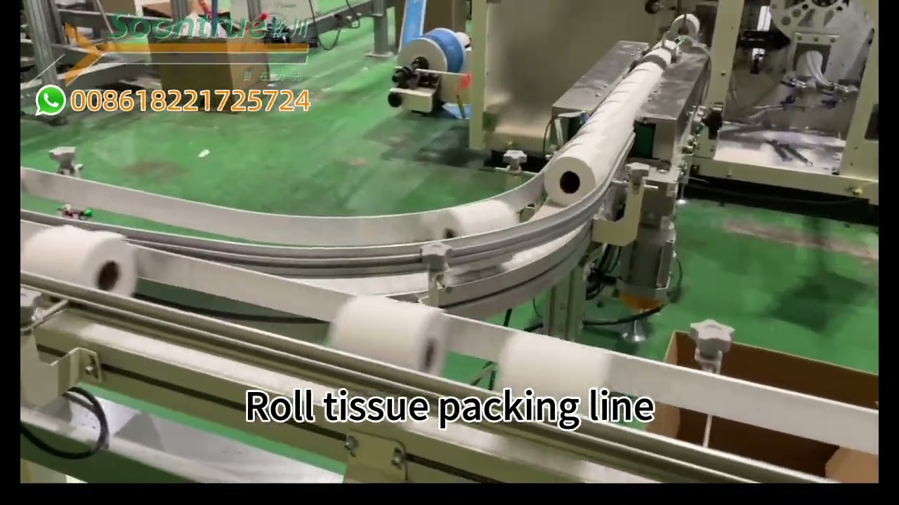 Roll tissue packing line (with paper film ) -- Soontrue Machinery