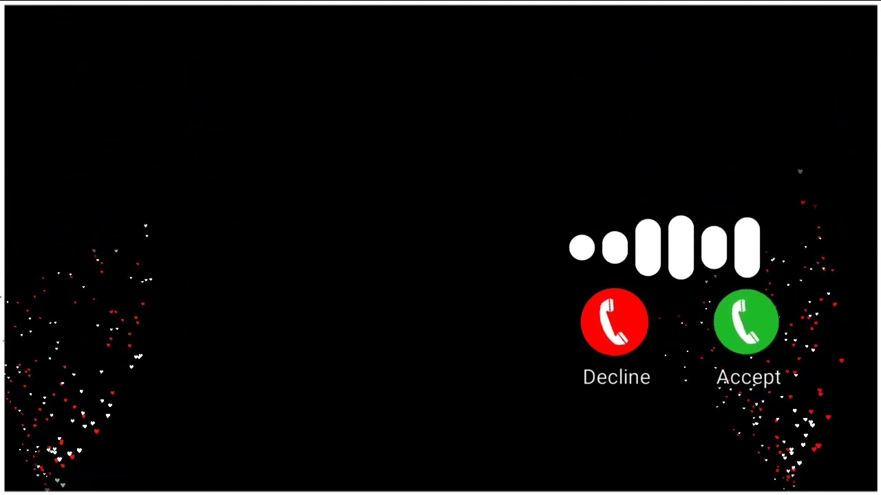 black screen ringtone template