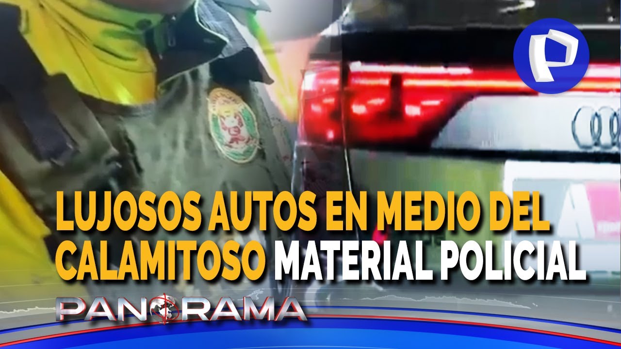 Lujosos Audis en medio del calamitoso material policial: comandante general “no quiere ir bicicleta”