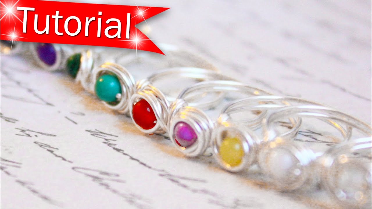 TUTORIAL - How to Make Wire Wrapped Rings - So... EASY