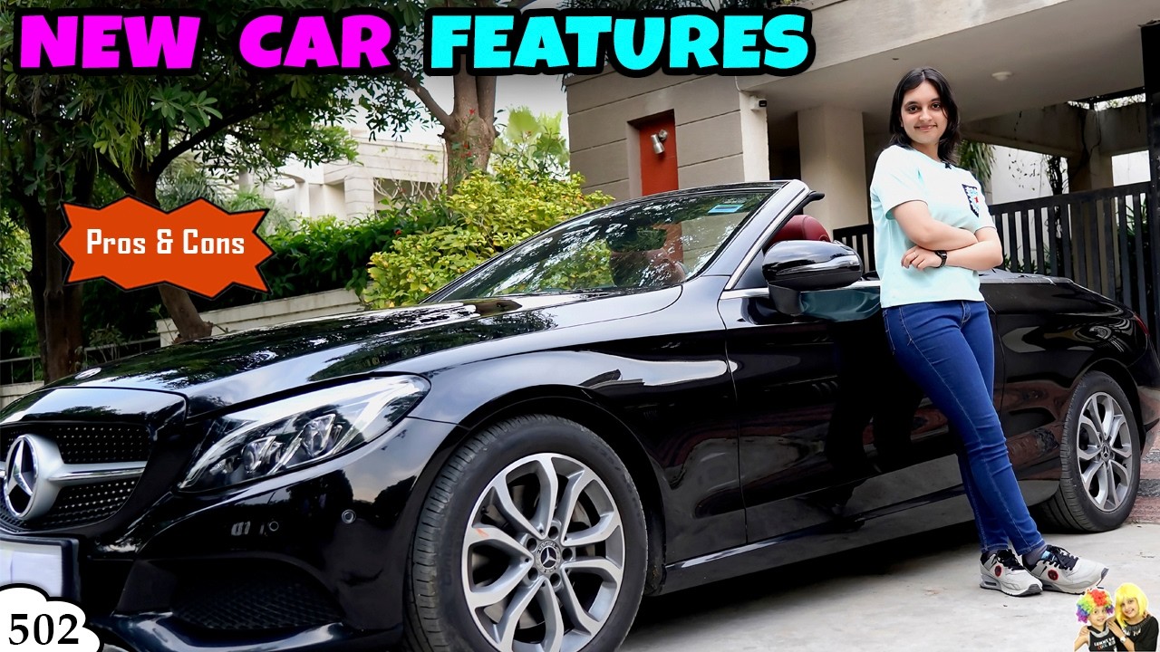 NEW CAR FEATURES | Ep 502 | Convertible Pros & Cons | Mercedes C Class Cabriolet |Aayu and Pihu Show
