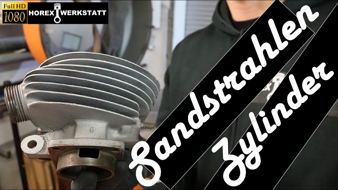 Motorradzylinder Sandstrahlen | Rost entfernen mit Sandstrahlkabine | Oldtimerteile Restaurieren