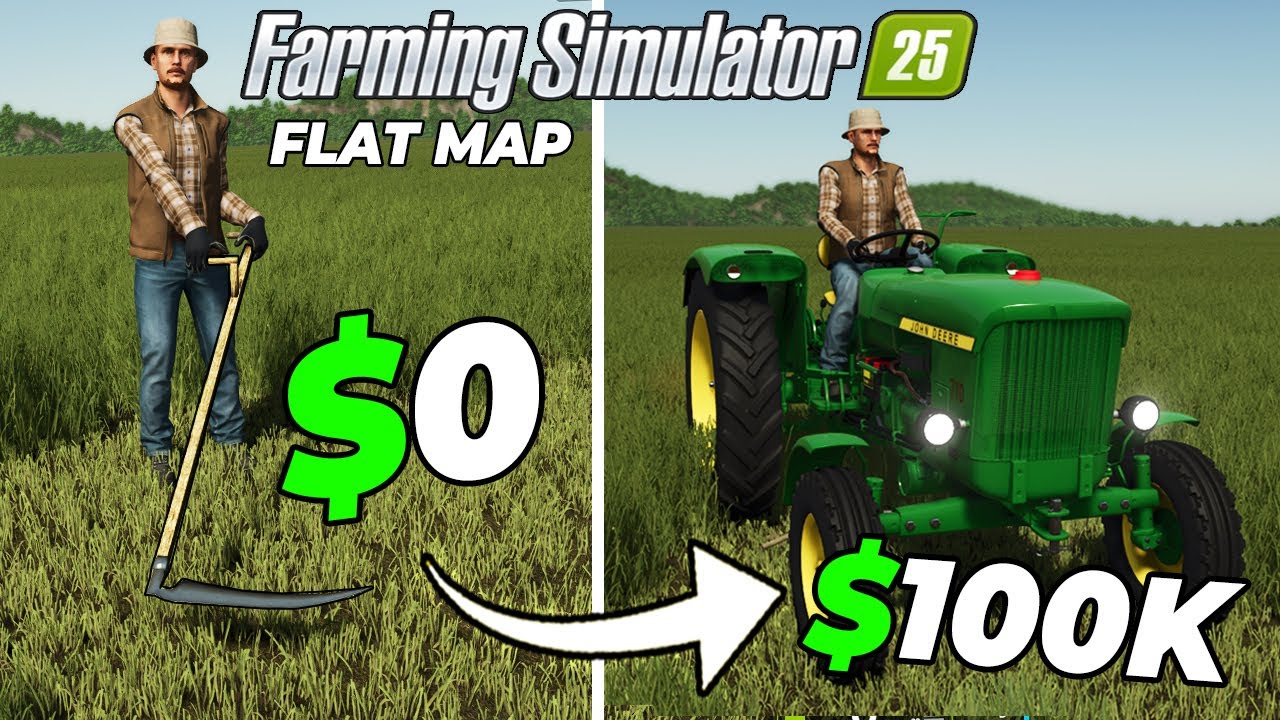 Я прожил 5 лет на Плоской карте, не потратив ни доллара! - Farming Simulator 25