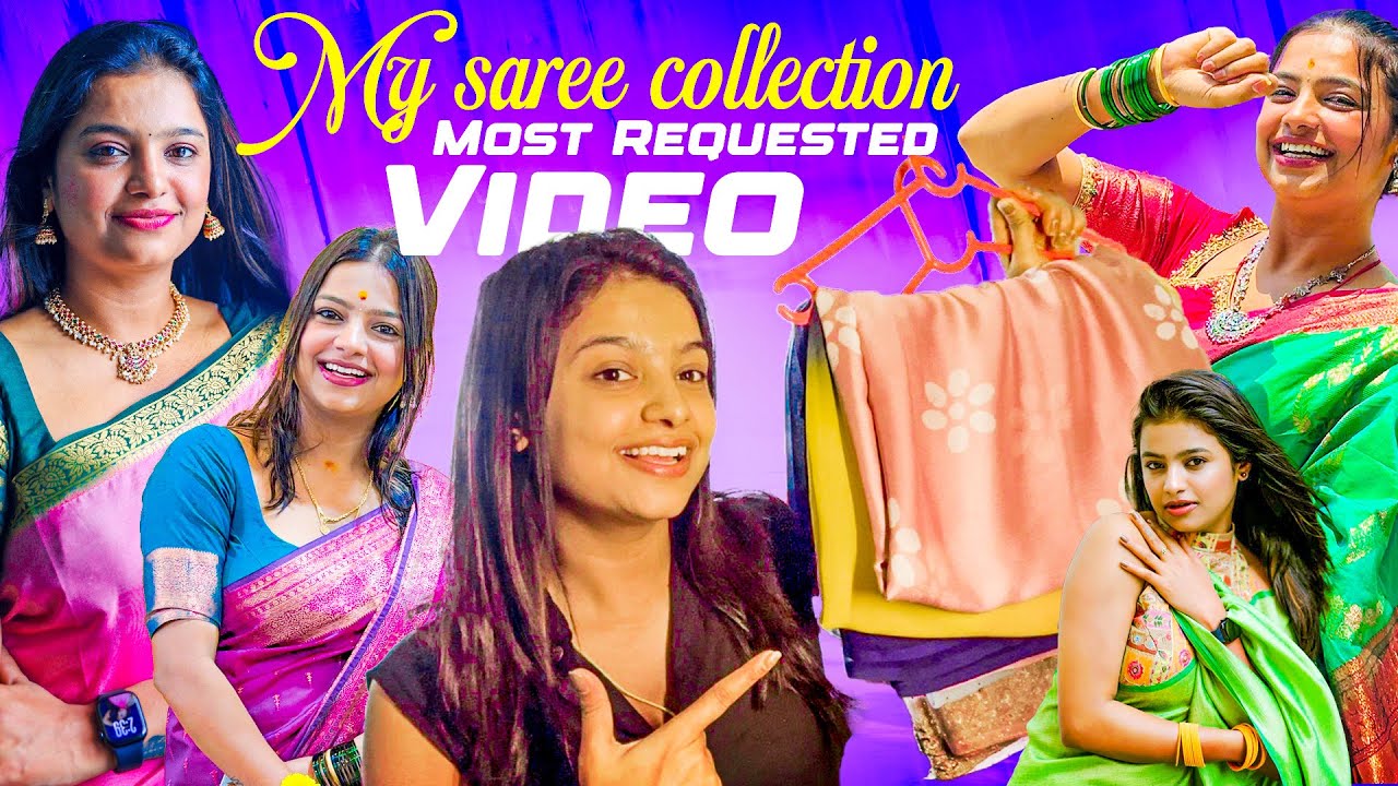 My saree Collection 🥻| most requested video ❤️🌸 | sonu Srinivas Gowda | Kannada vlogs | daily vlog |