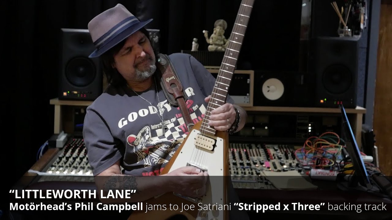 Mot&ouml;rhead's Phil Campbell jams to Joe Satriani's 
