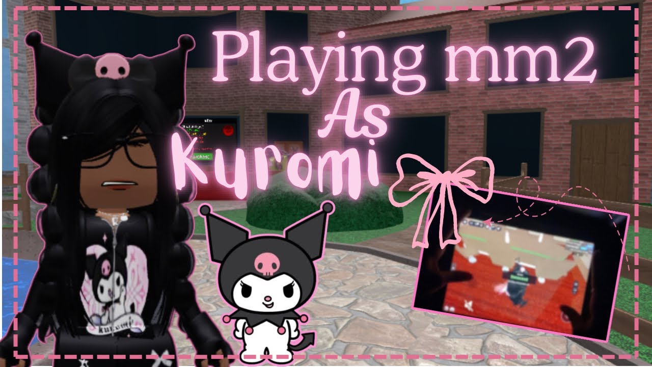 PLAYING MM2 AS KUROMI+HANDCAM //ROBLOX VIDEO