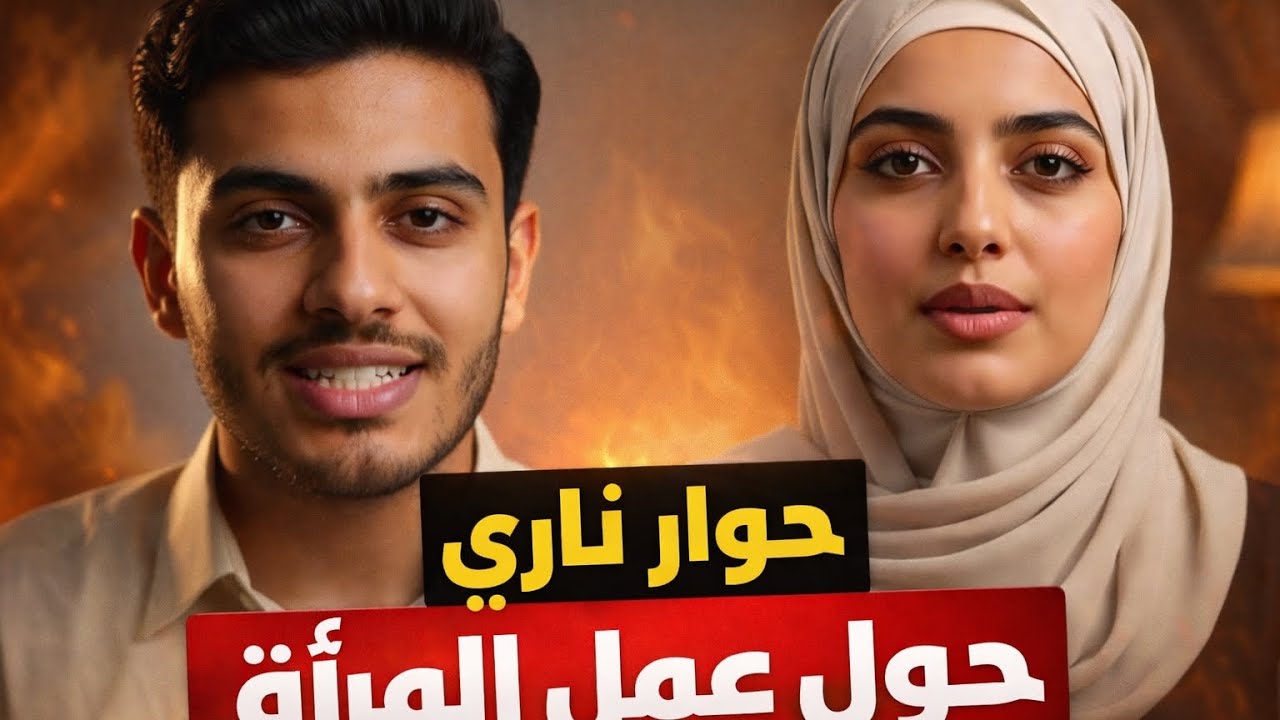 حوار ناري مستفز بين الرجل والمرأة حول عمل المرأة 