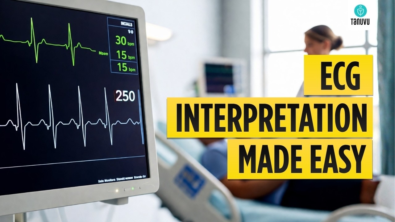 ECG Interpretation Made Easy | Step-by-Step ECG Reading for MBBS | Exam & Viva | Tanuvu Medical