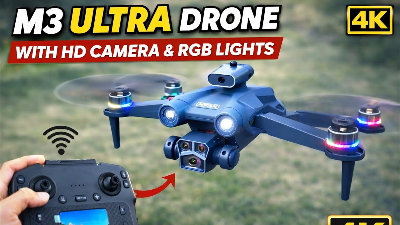 M3 Ultra Drone Unboxing & Fly Test 🔥 | Full Review | Budget Drone Worth It?