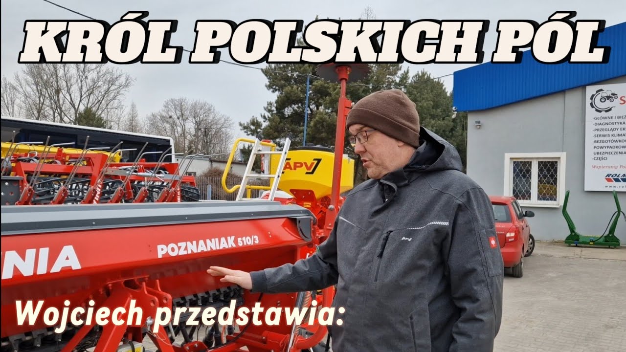 Niezastąpiony na polskiej wsi! Siewnik zbożowy POZNANIAK 510/3 ROLMECH