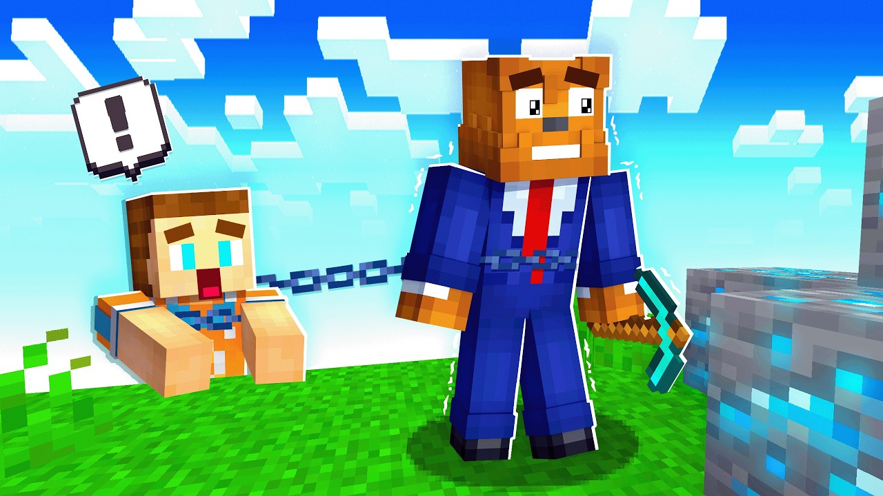 Minecraft But I’m Chained To My Friends