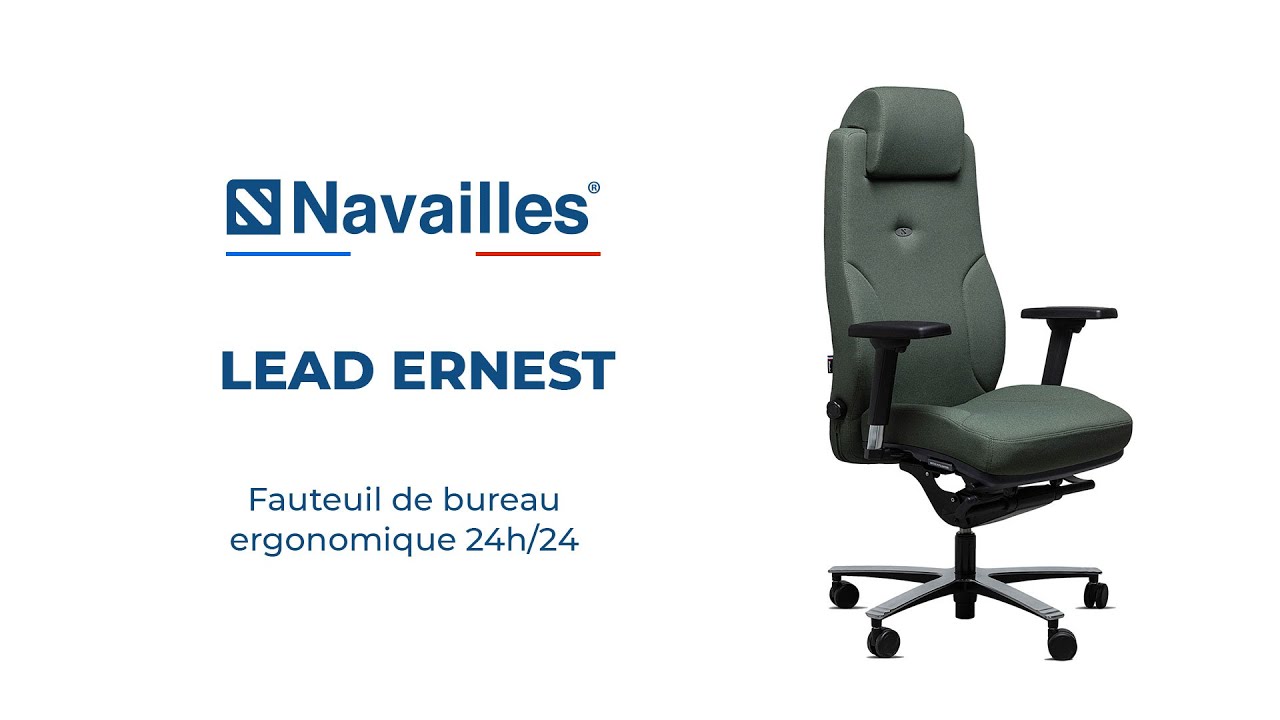 Lead Ernest 24h/24, le fauteuil de bureau ergonomique fabriqué en France !