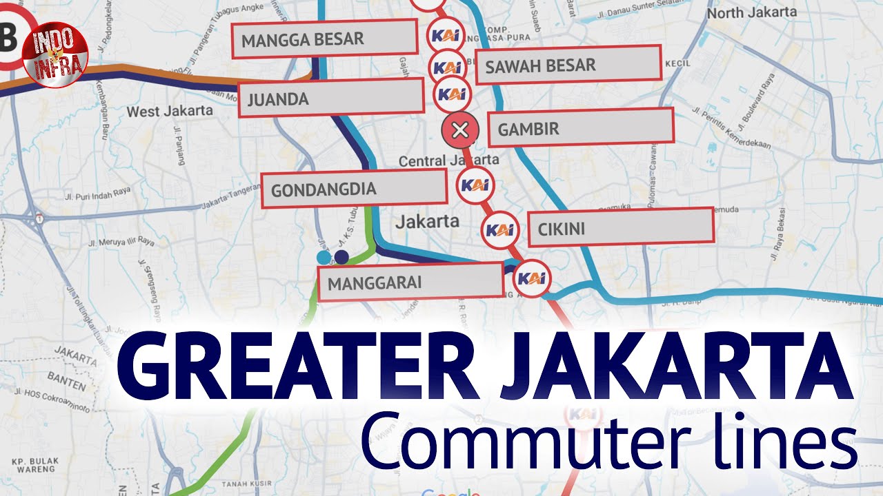 ANIMATION of all commuter train lines in greater Jakarta [update 2024]