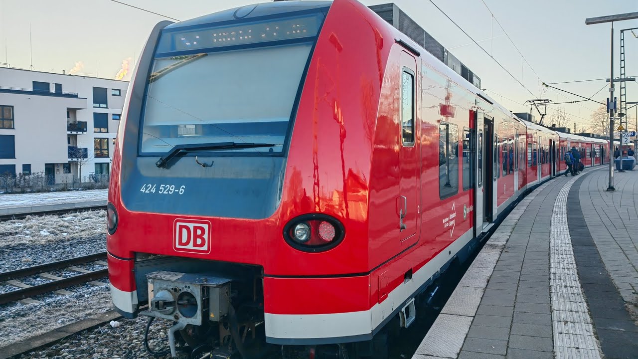S-Bahn München, Mitfahrt auf der kompletten S7 von Wolfratshausen bis Hauptbahnhof Gl. 27-36 im 424