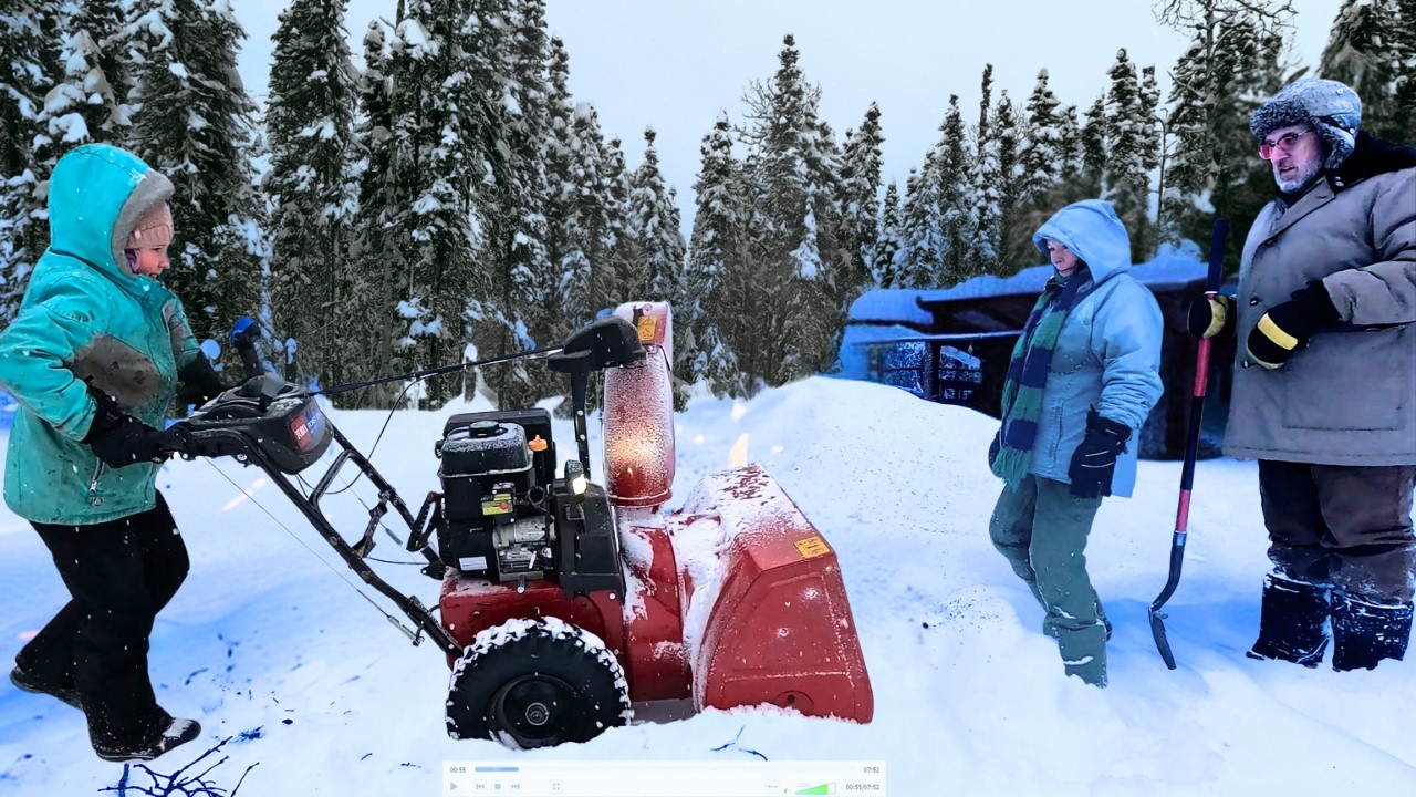 CRISIS MODE! 2 FEET OF SNOW Buries Our Cabin, All Hands on Deck!