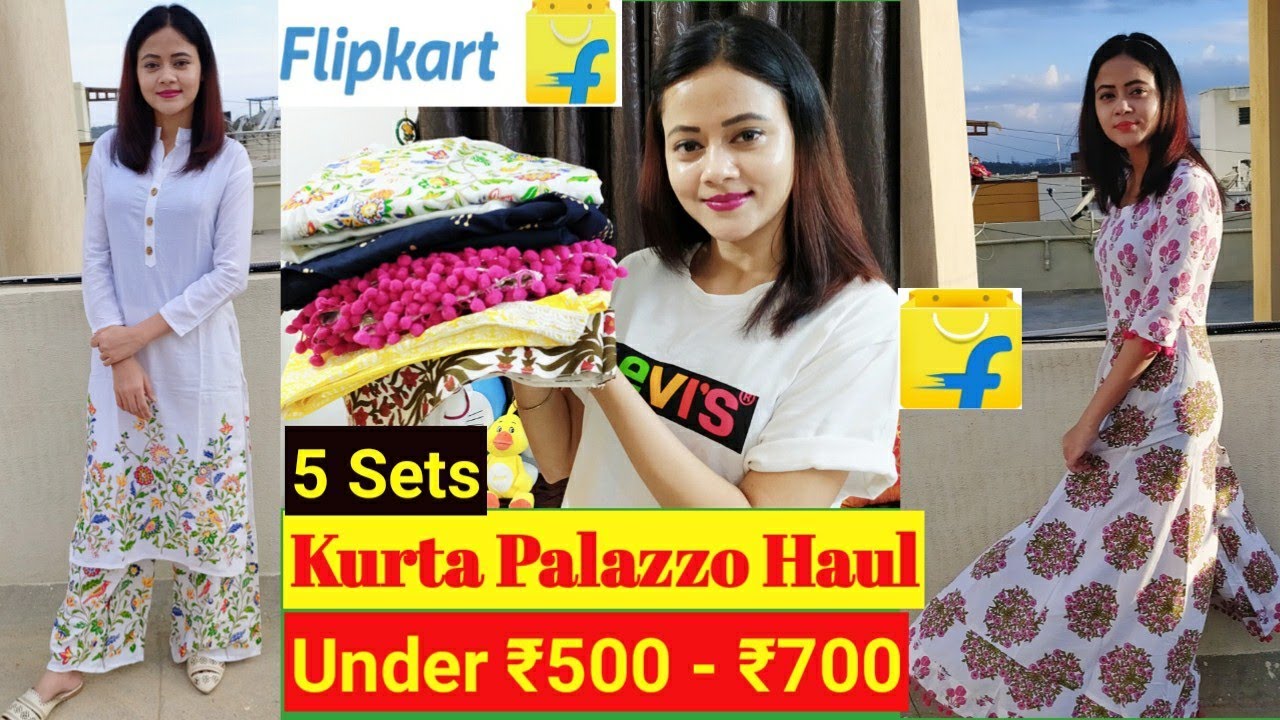 Flipkart Kurta Palazzo set Haul | Flipkart Kurta Set Haul 2020| Flipkart Sale