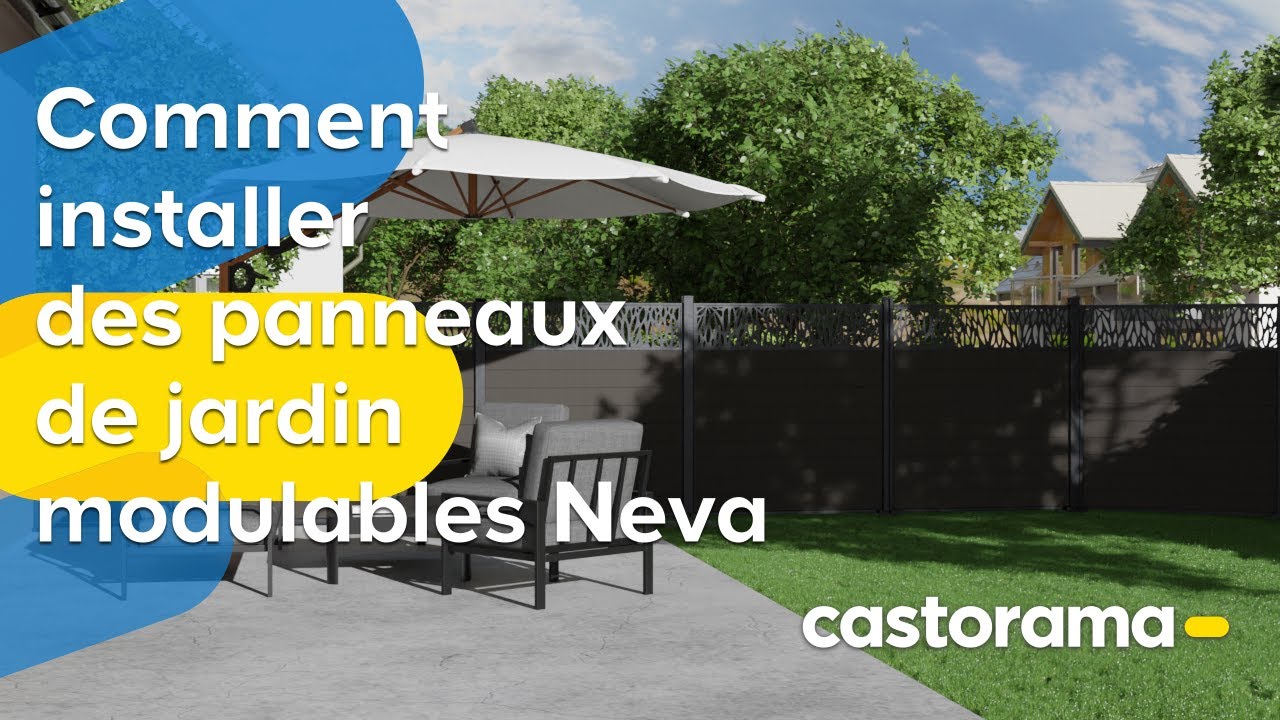 Comment installer une clôture en panneaux modulables en composite Neva - Castorama