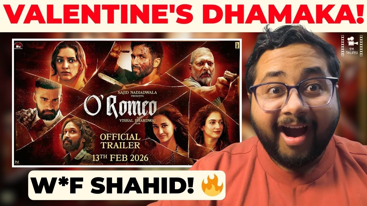 O'Romeo Trailer Reaction | W*F Shahid Kapoor? 😱 Valentine's Day Dhamaka!
