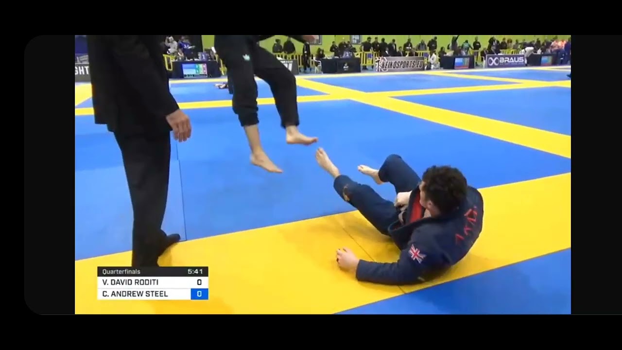 Chris Steel, quarterfinals at IBJJF European championships 2020