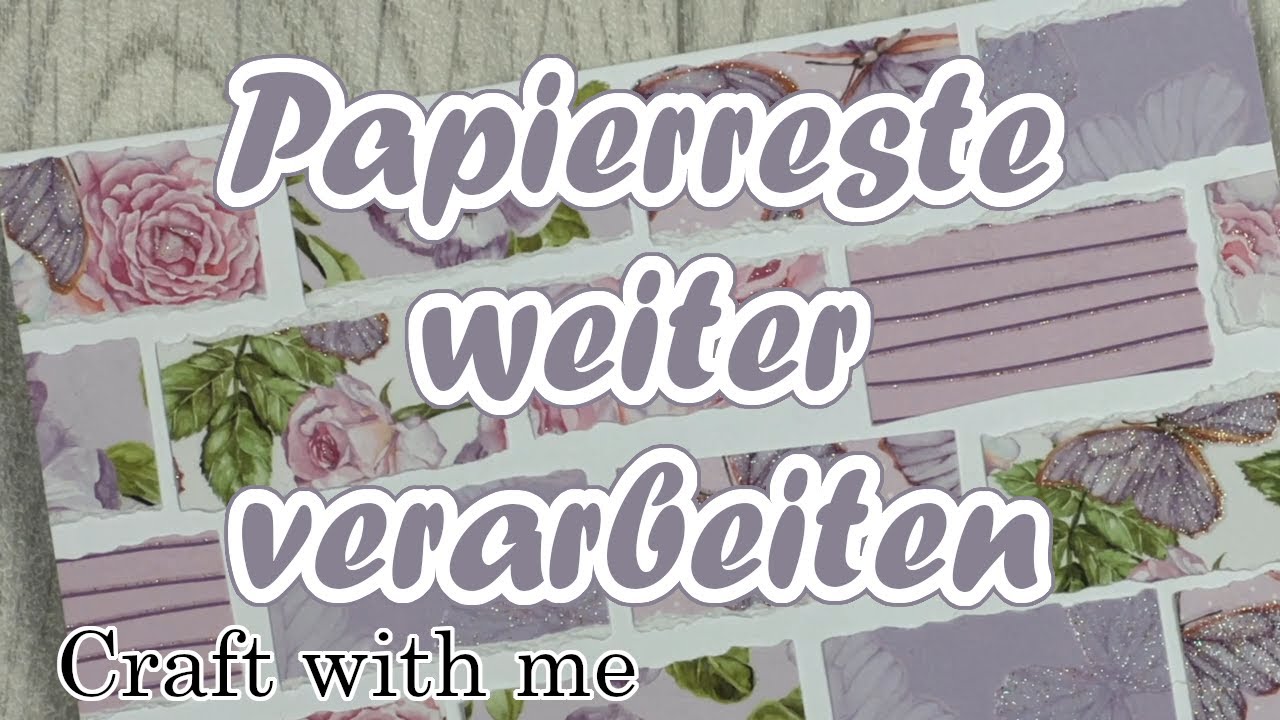 Papierreste weiter verarbeiten || Craft with me || Action Papier