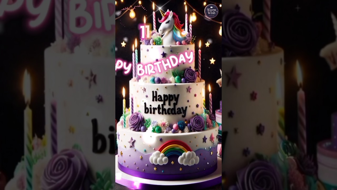 11 June Birthday Wishes 💖 | Happy Birthday Song #happybirthday #june #birthdaystatus #cake #shorts