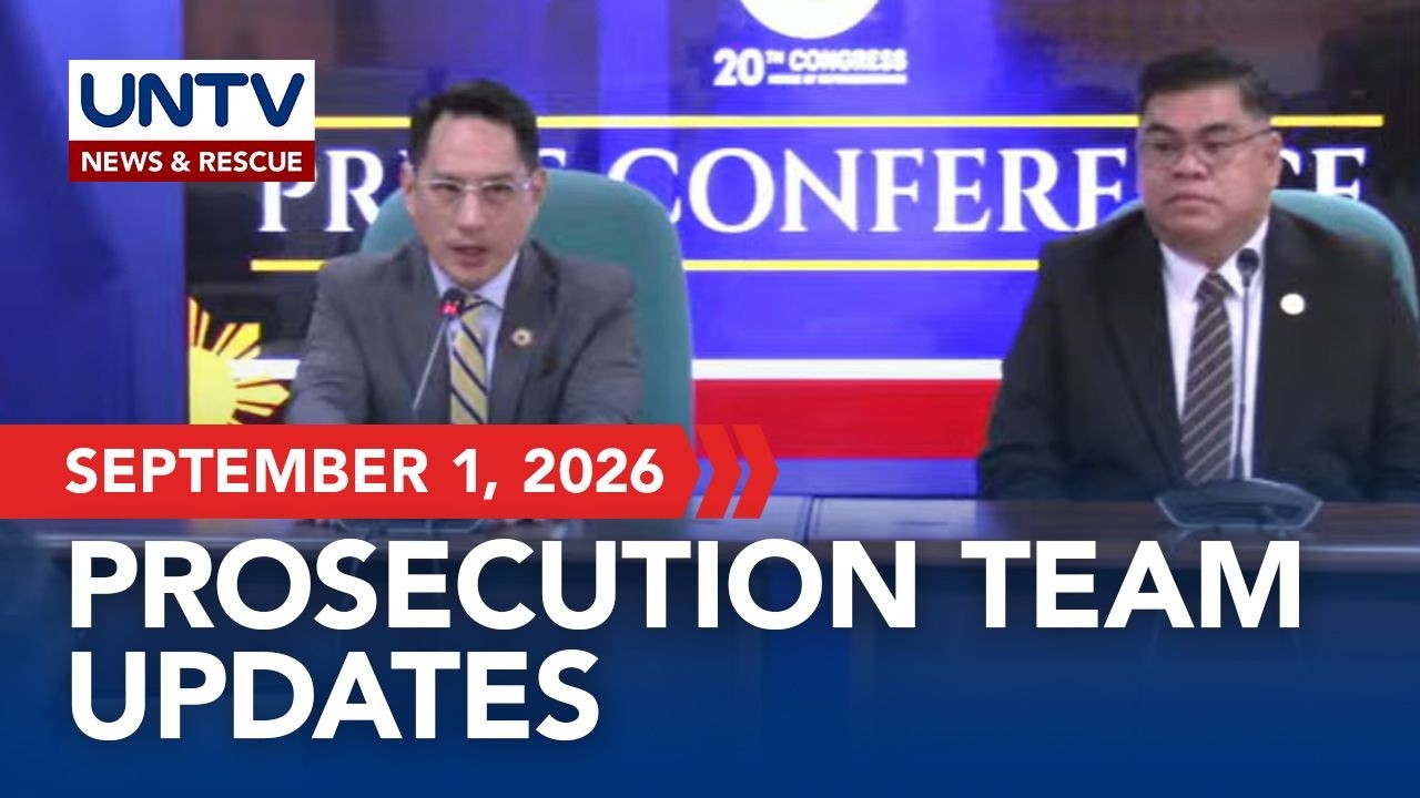 House Prosecution Team Press Briefing I September 1, 2026