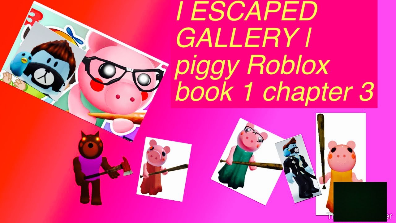 I escaped my first game of Gallery!!! (I used ALL THE KEYS) | Piggy Roblox Book 1 Chapter 3.