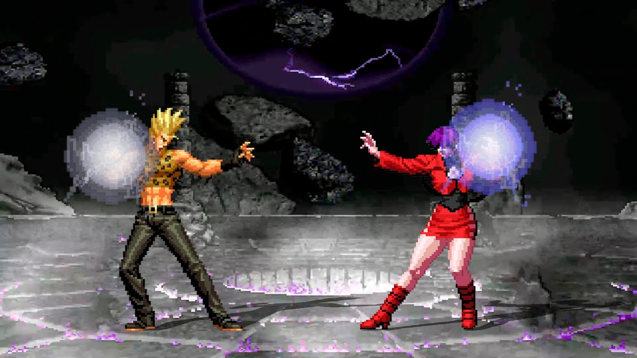 [KOF Mugen] Benimaru Nikaido Team vs Shermie Team