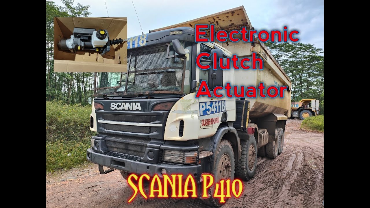 Замена/замена электронного привода сцепления Scania P410 (ECA)