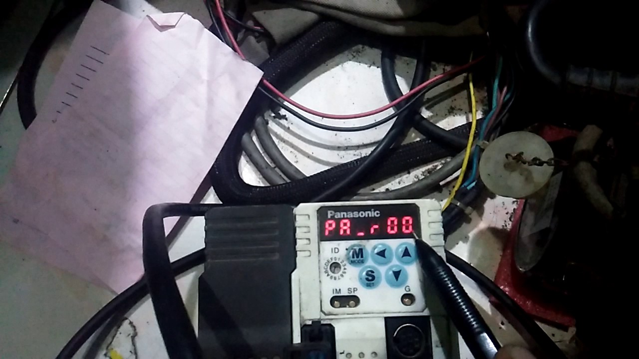 Set speed ac servo driver panasonic mdddt