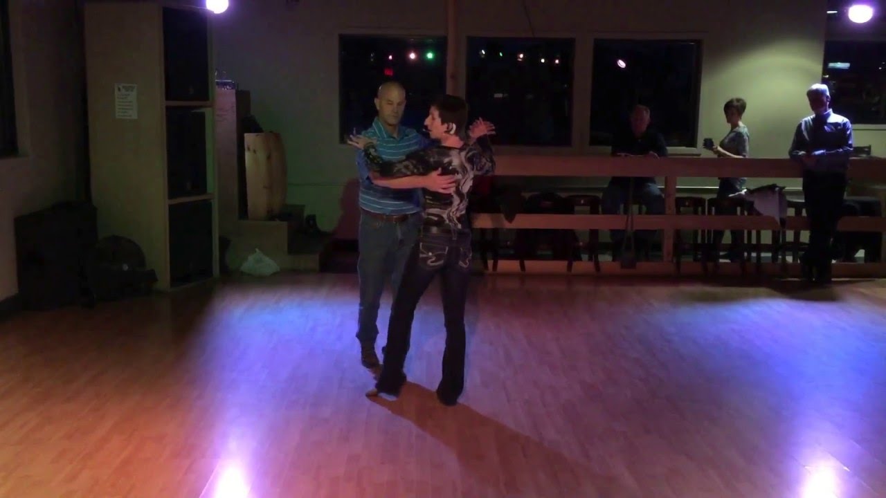 Nightclub Two-Step Intermediate Pattern: Left Turn, Spiral, Grapevine, Free-Spin
