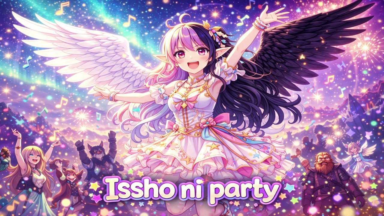 Issho ni party ✨🎉 — amis mystiques, magie & chaos kawaii metal 【Official Audio】