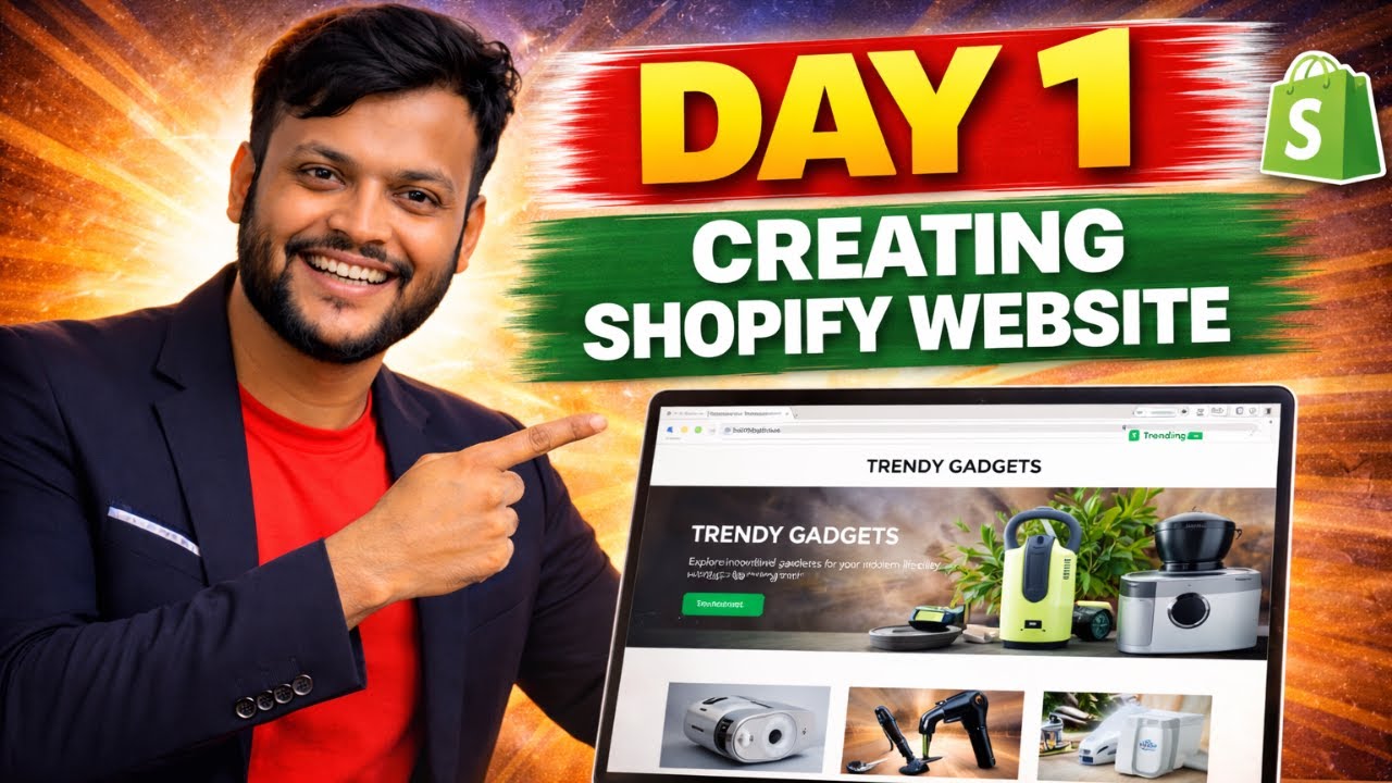 Как создать магазин Shopify шаг за шагом (подходит для начинающих, 2026 год) - День 2