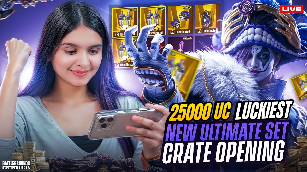 Luckiest New Joker Ultimate Set And M249 Crate Opening | BGMI