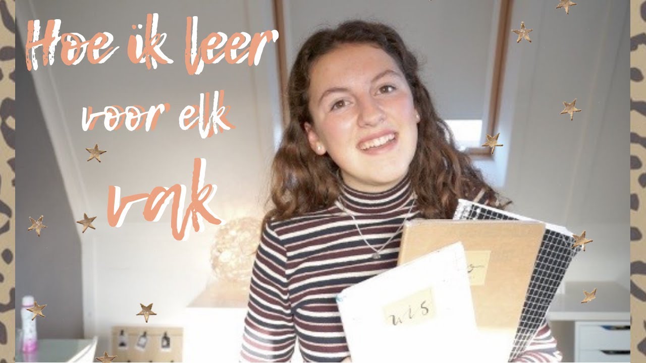 Hoe ik leer voor elk schoolvak ♡ Eva Rose