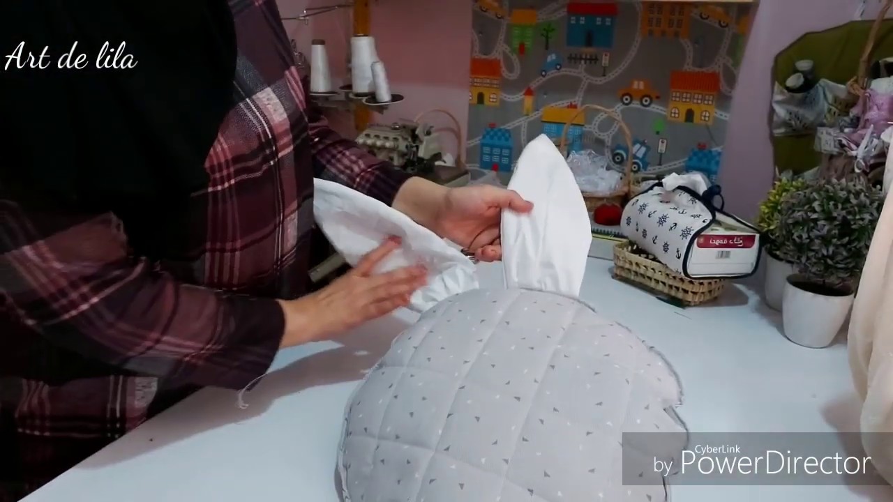 شكل جديد مخدة على شكل ارنب coussin lapin