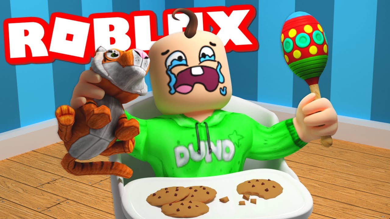 DUNO SPENDERAR EN DAG I BLOXBURG SOM EN BÄBIS ROBLOX