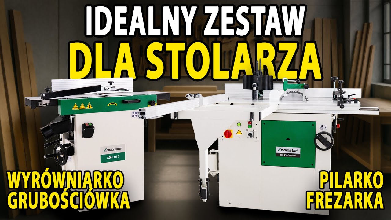 KOMPLETNY ZESTAW DO PRACY W DREWNIE &ndash; HOLZSTAR SFK 254/30-1300 + HOLZSTAR ADH 26C