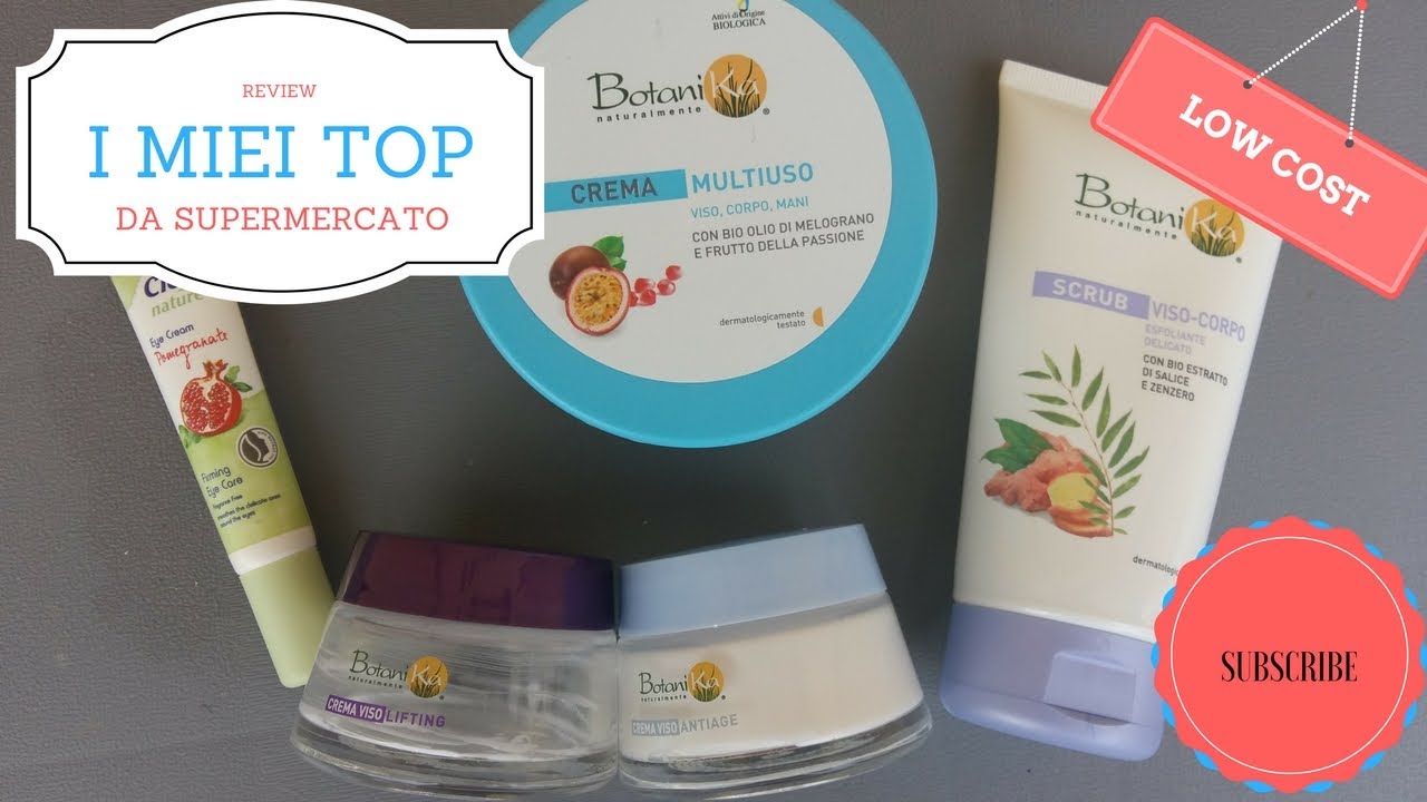 I MIEI PRODOTTI BIO DA SUPERMERCATO! low cost! Viso , Capelli e Corpo!