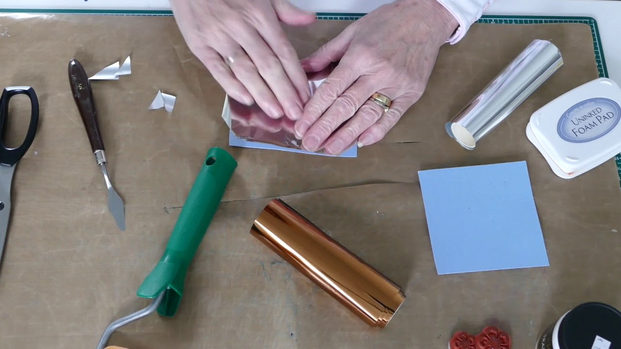 werken met foil en een lamineermachine