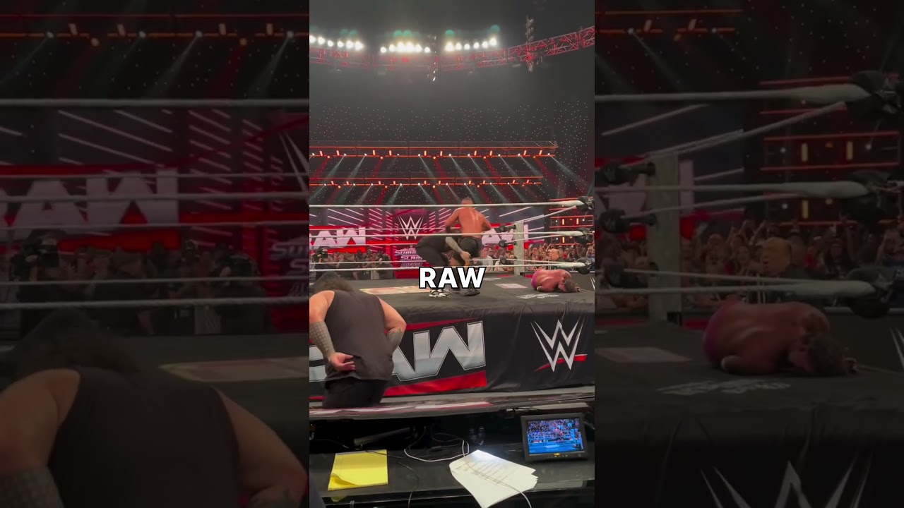 Roman Reigns vs Bron Breakker #royalrumble #raw #romanreigns #bronbreakker