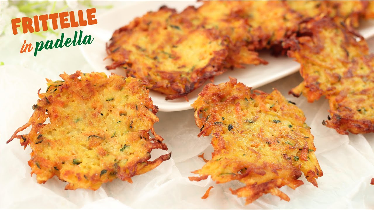 FRITTELLE DI VERDURE IN PADELLA - Ricetta Facile - Croccanti e Pronte in un attimo