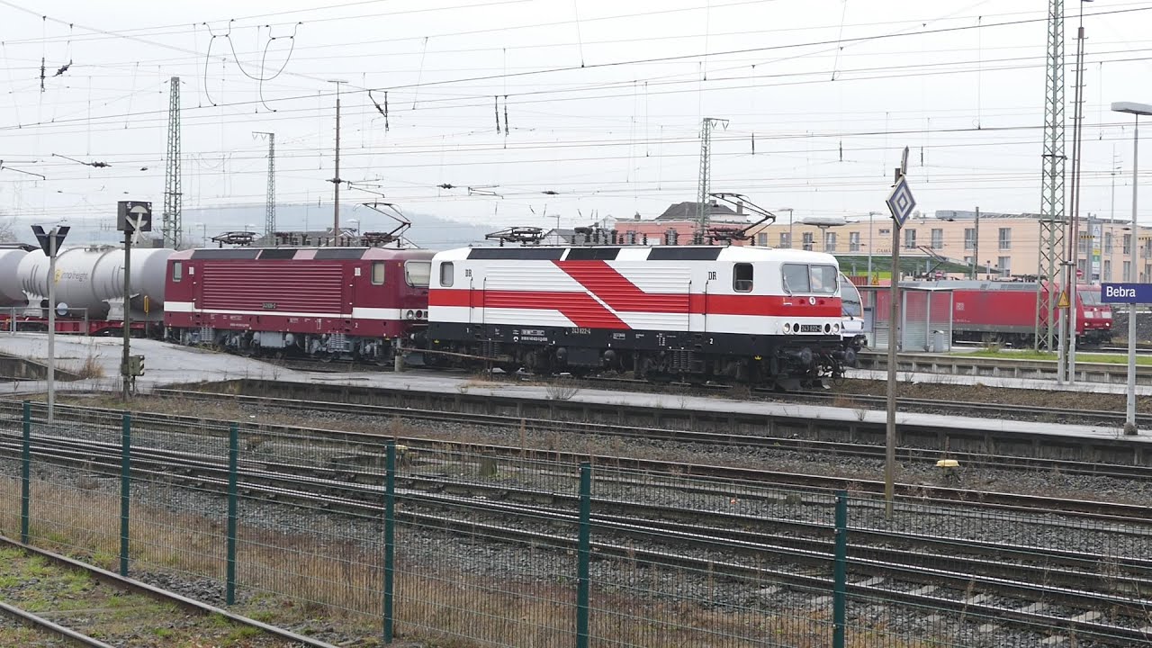 Bahnhof Bebra in Nordhessen mit viel Güterverkehr und dem Rangierbahnhof