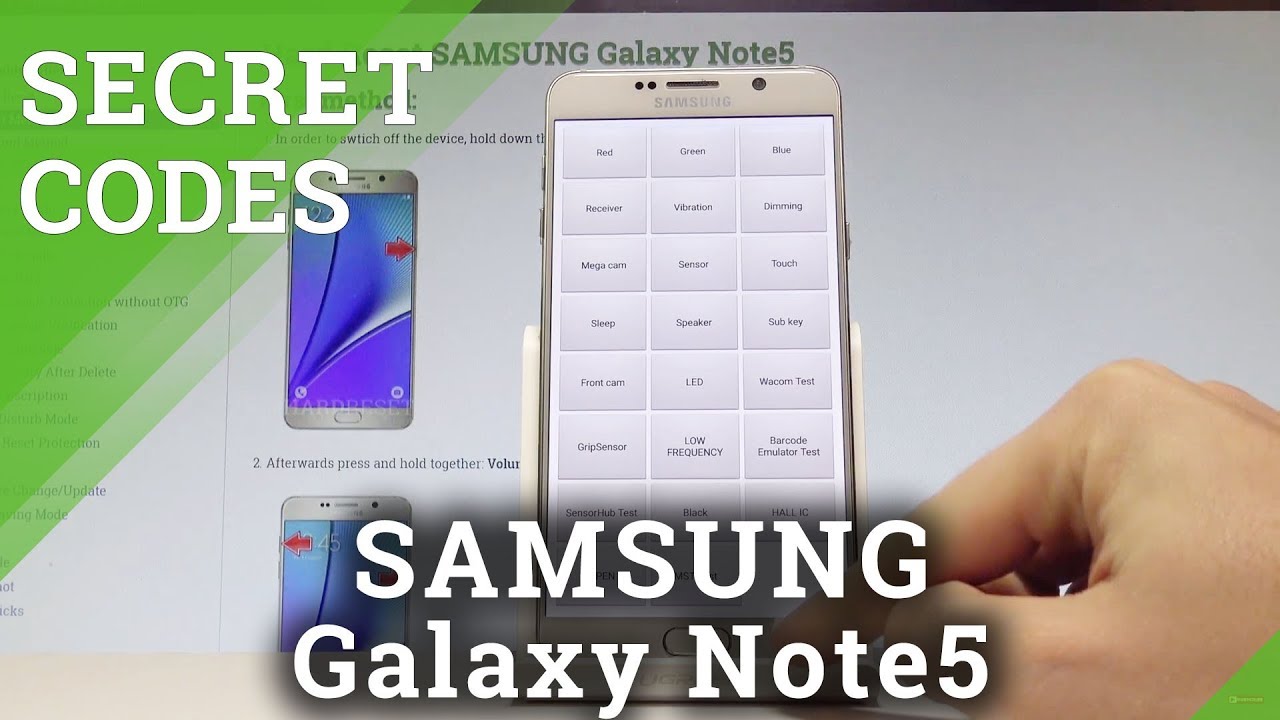 SAMSUNG Galaxy Note5 КОДЫ / Хитрости / Секретное меню / Скрытый режим