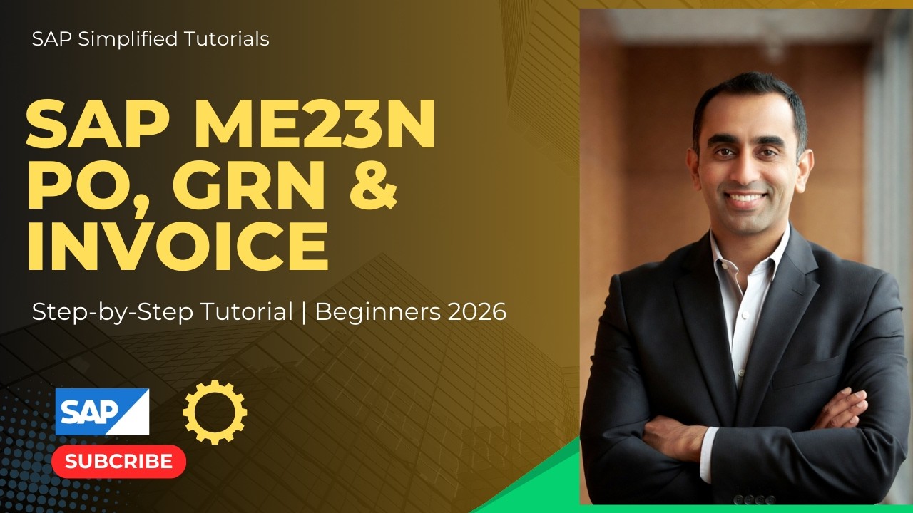 Учебное пособие по SAP ME23N 2026 | Поиск информации о заказах на покупку, поступлениях товаров и...
