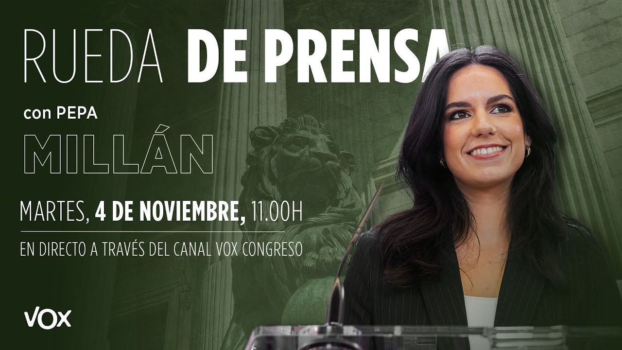🔴 DIRECTO | Rueda de prensa de Pepa Mill&aacute;n